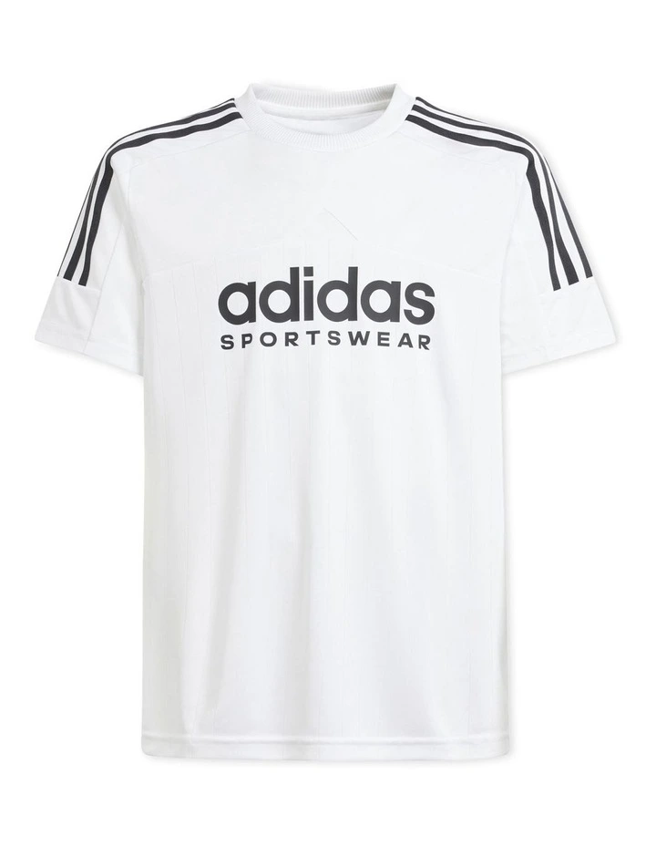 Tiro 24/7 T-shirt in White/Black