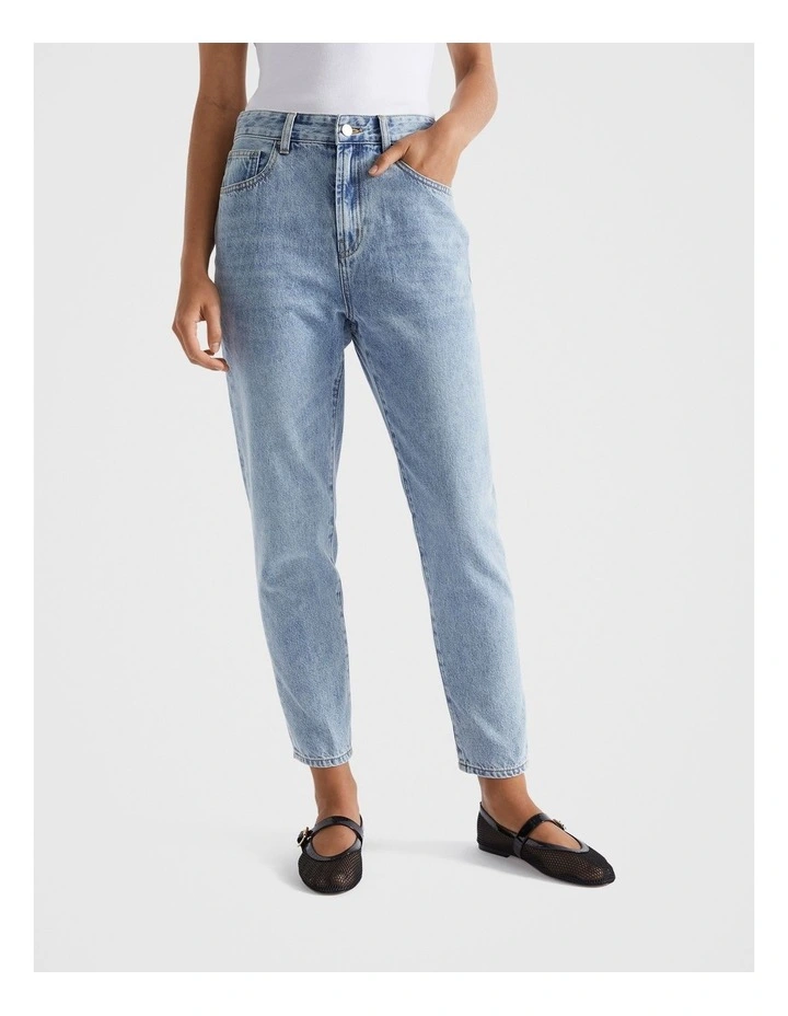 Core Cotton Slim Leg Jeans in Blue