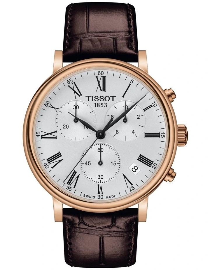 Carson Premium Chronograph T1224173603300 Watch in Rose Gold