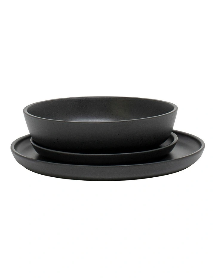 Industry Dinner Set 12pc in Black