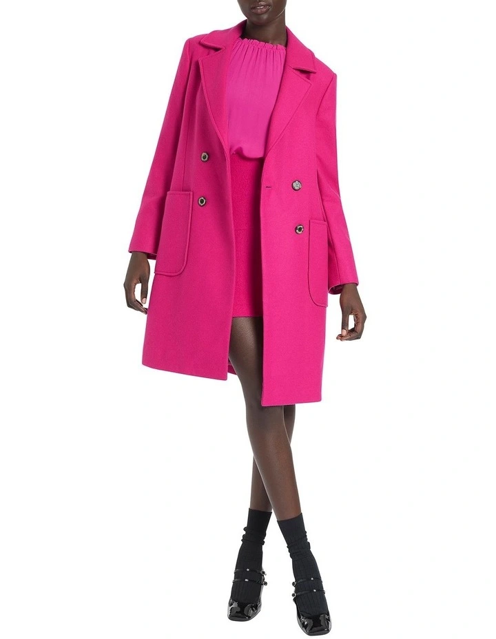 Adore You Coat in Pink