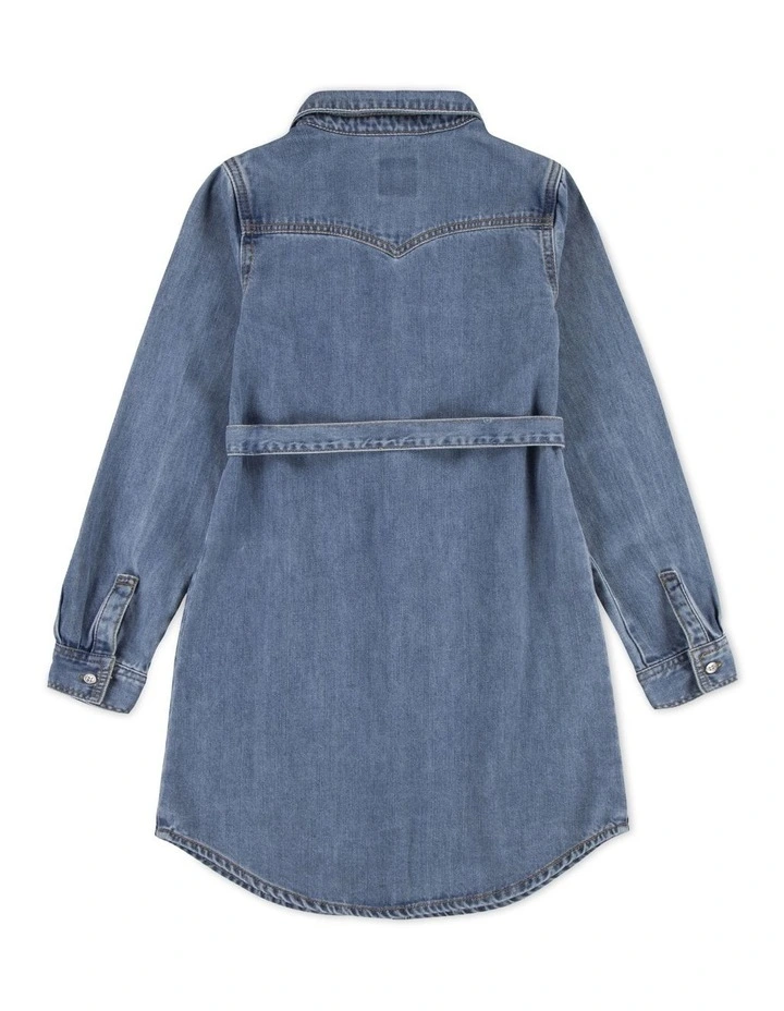 Western Shirt Dress in Milestone