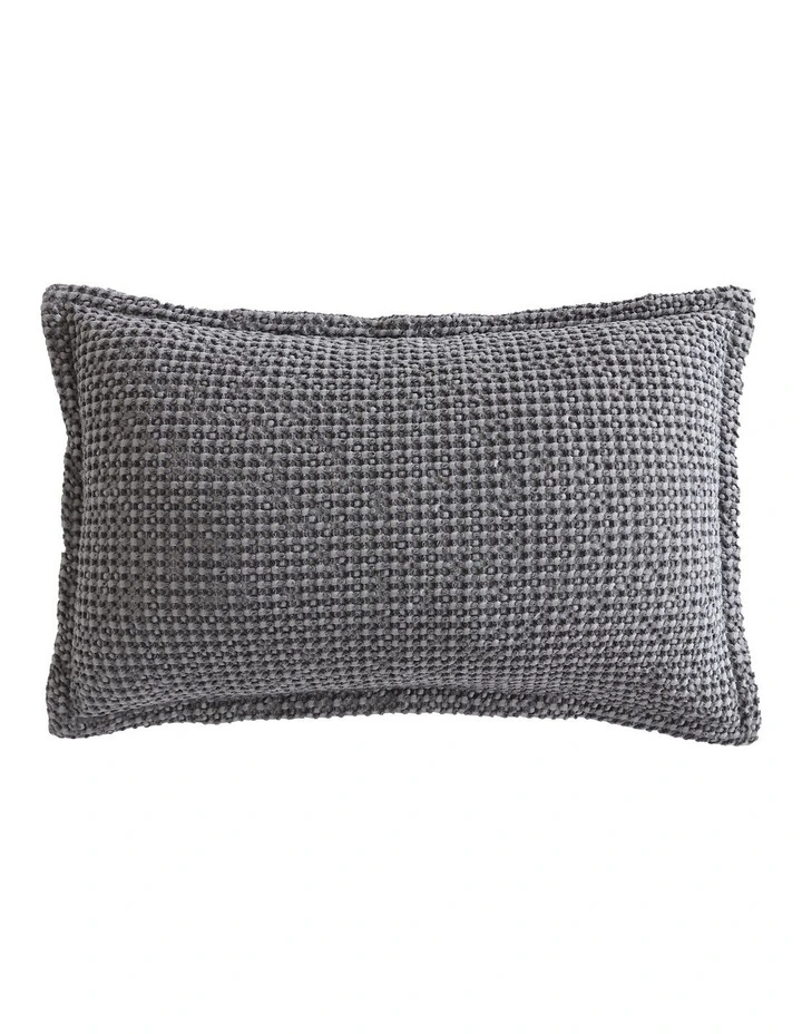 Urban Waffle Cushion in Charcoal