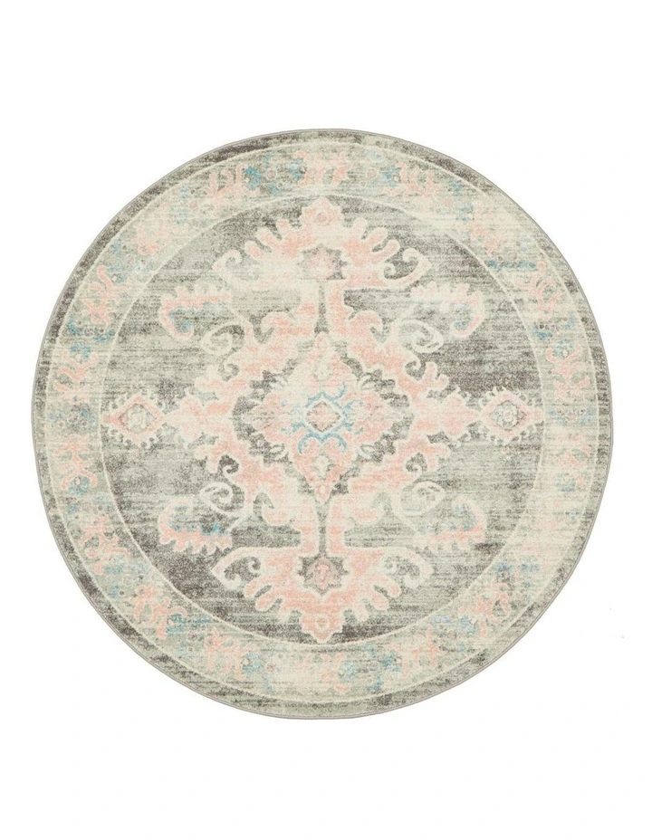 Avenue 701 Round Rug Grey