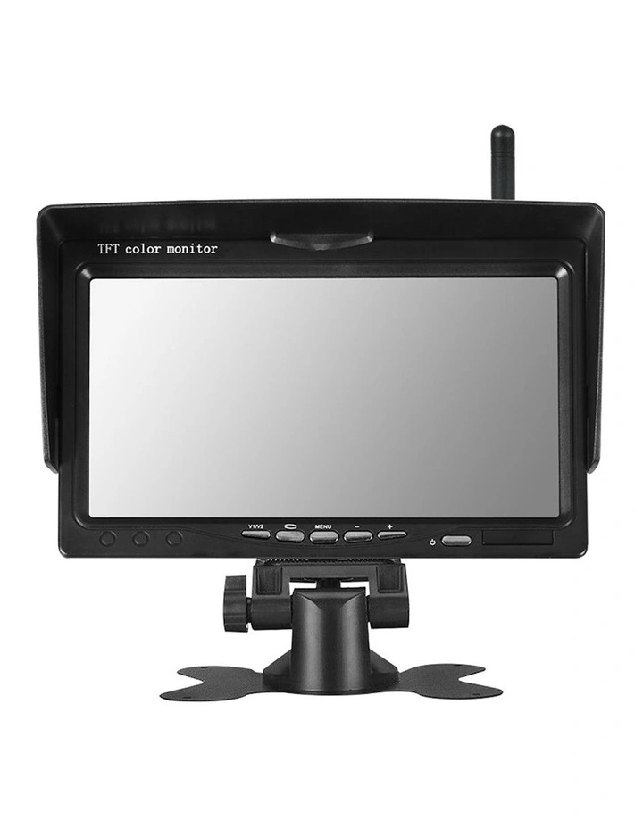 Wireless Rear View Monitor 2 WIFI Reverse Camera Kit in Black