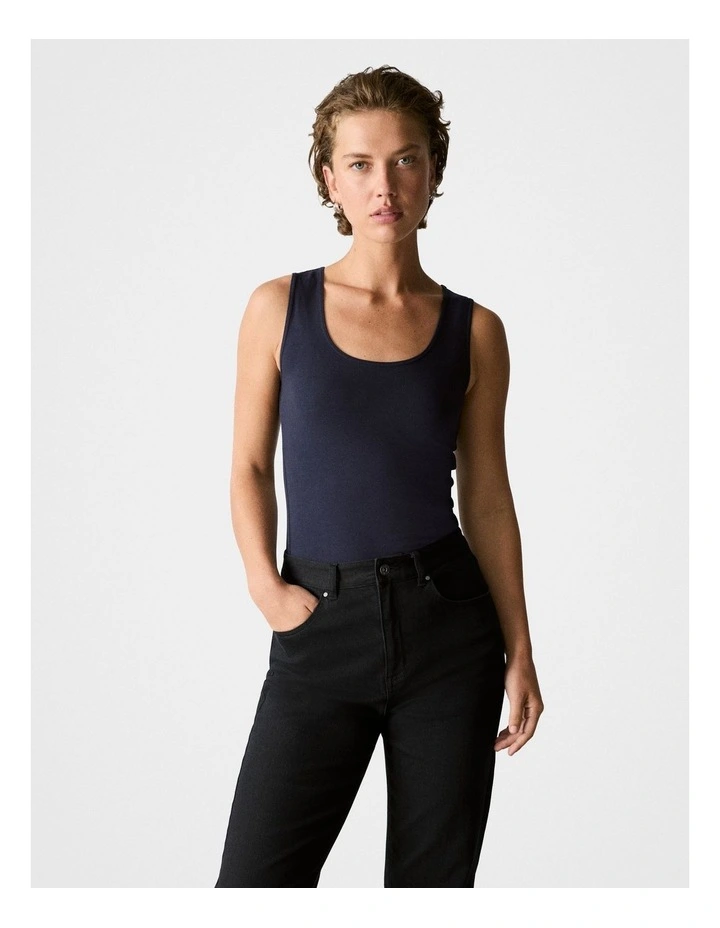 Organically Grown Cotton Tank in Night Sky