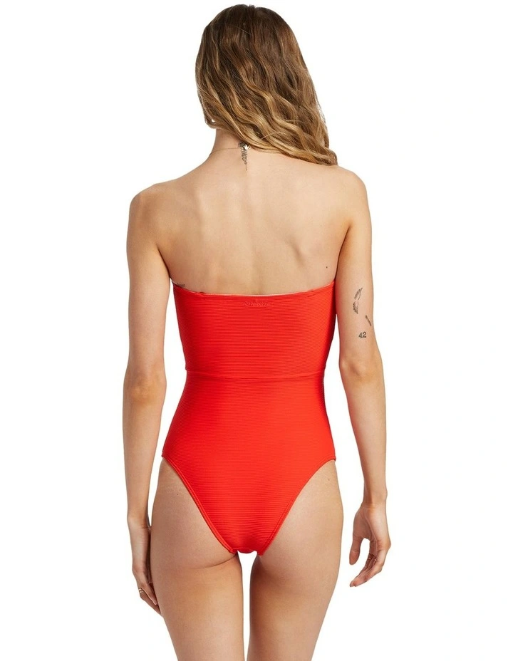Tanlines One Piece in Rad Red