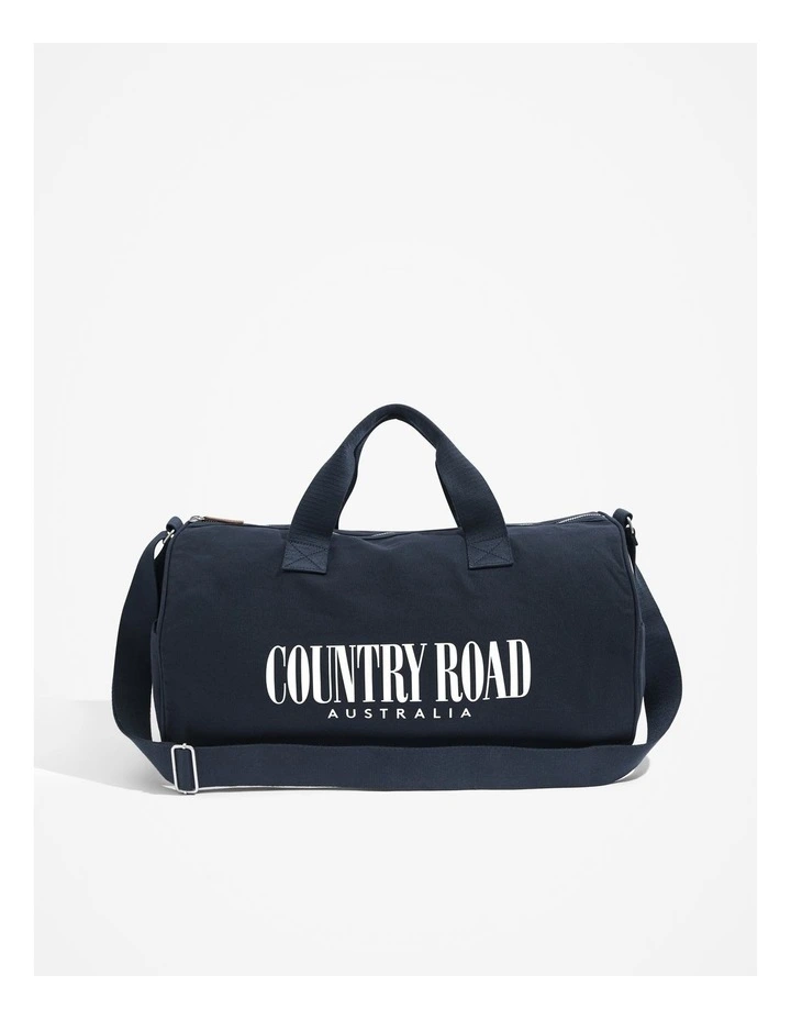 Organically Grown Cotton Heritage Duffle Bag in Navy
