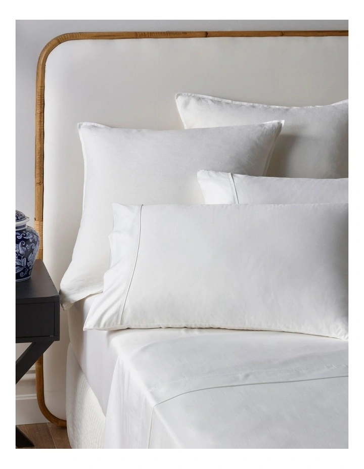 1000TC Egyptian Cotton Blend CVC Sheet Set in White