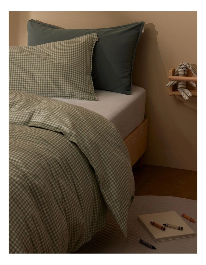 Noni King Single Quilt Cover in Willow