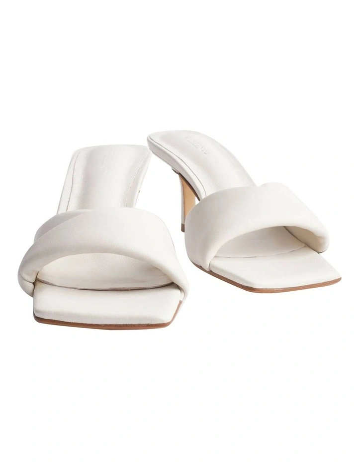 Alexa Dove White Nappa Heels
