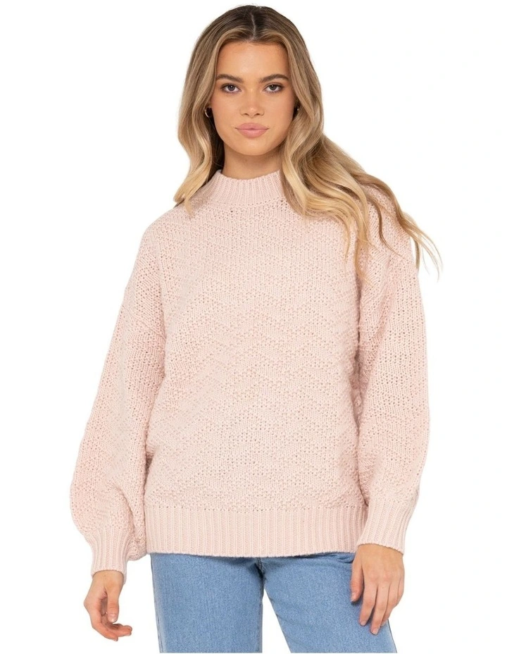Loulou Crew Knit in Pink