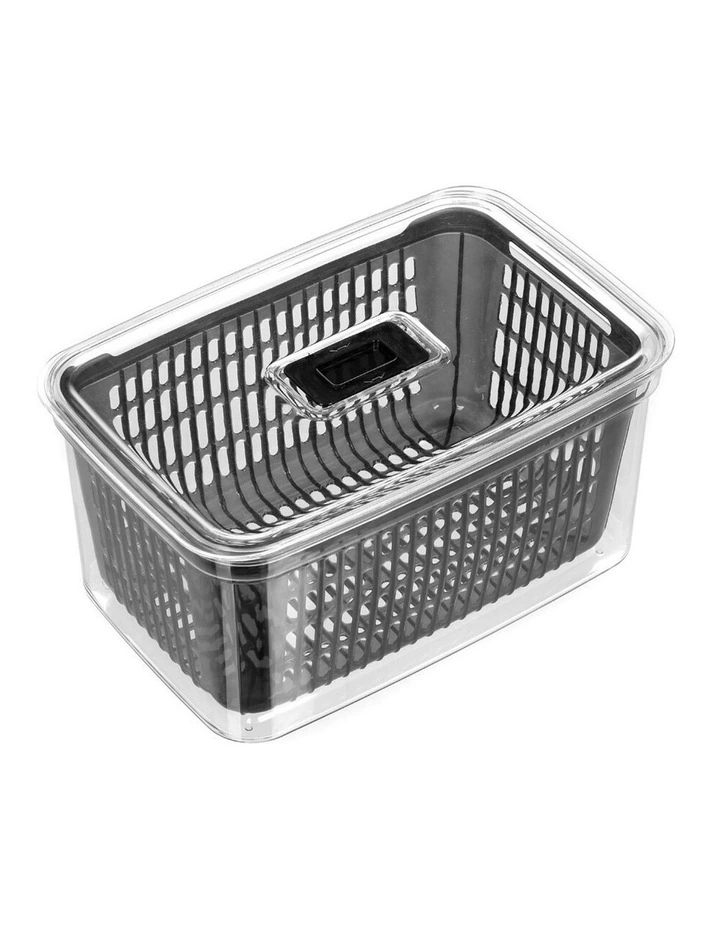 Crystal 7L Plastic Vegetable Storer Fridge Container Assorted