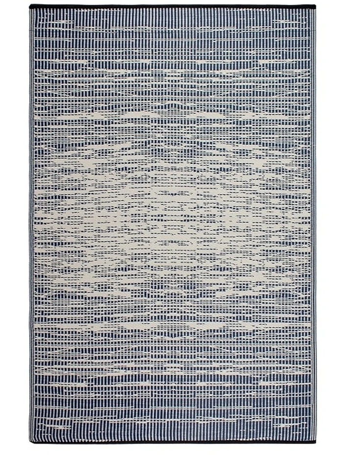 150x238cm Brooklyn Navy Recycled Plastic Outdoor Rug and Mat