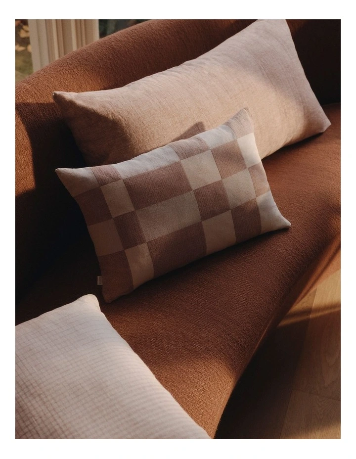 Cove Linen 50x100 Cushion in Pecan