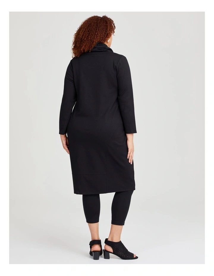 Ponte Essence Dress in Black