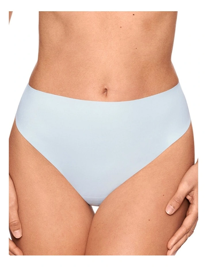 Wonderful Edge High Waist Light Shaping Thong in Oyster Mushroom