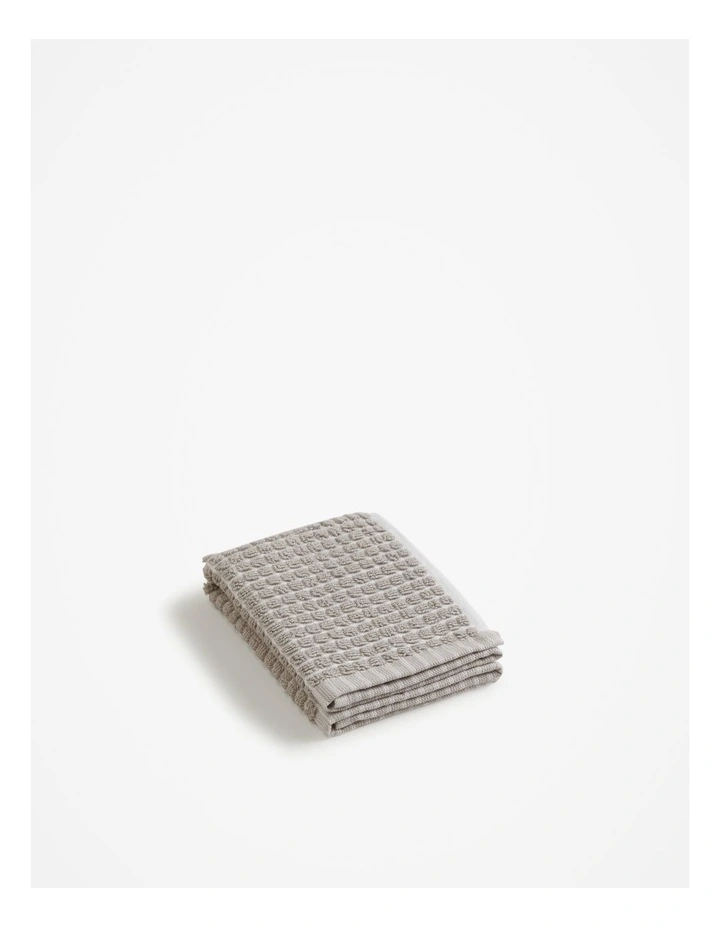 Luma Australian Cotton Face Washer in Pale Grey