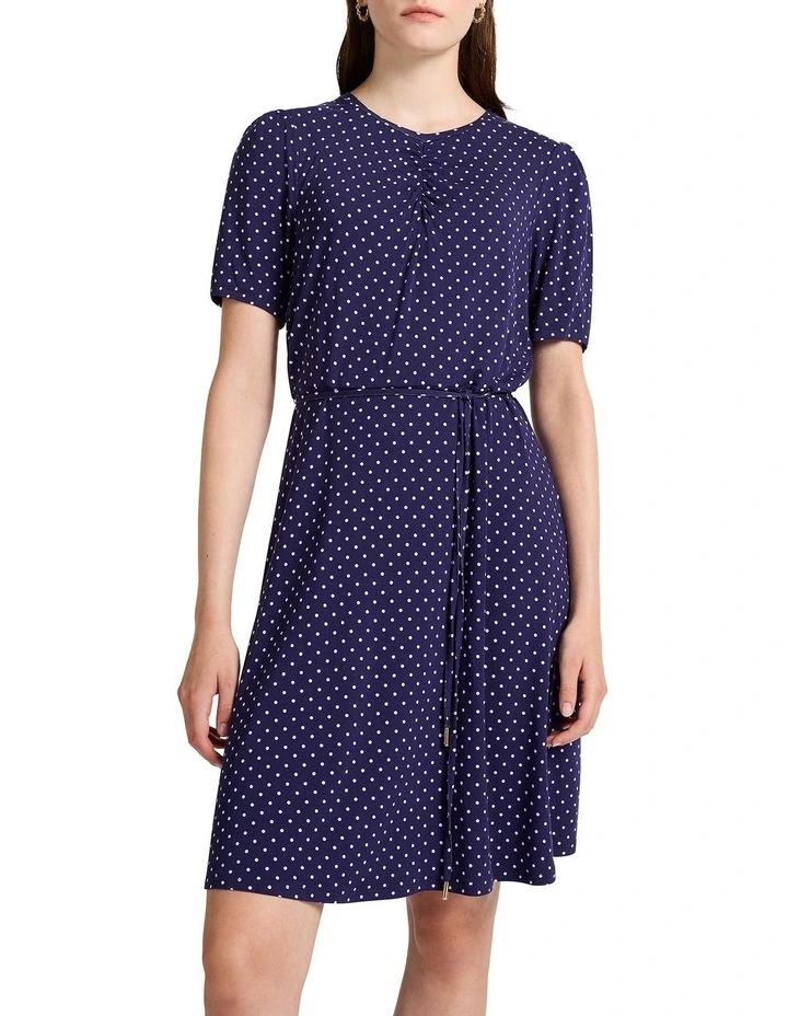 Last Kiss Jersey Mini Dress in Twilight Spot