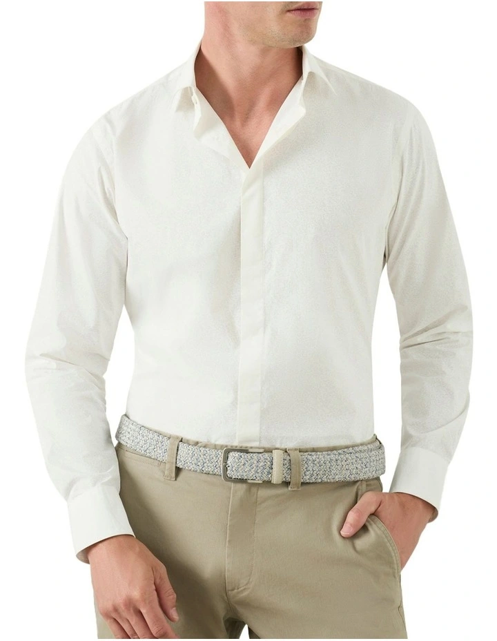 Campania Printed Shirt in White