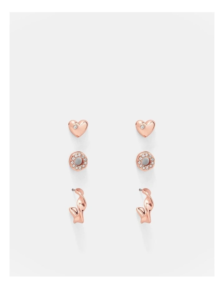 Idol Earrings Set in Rose Gold