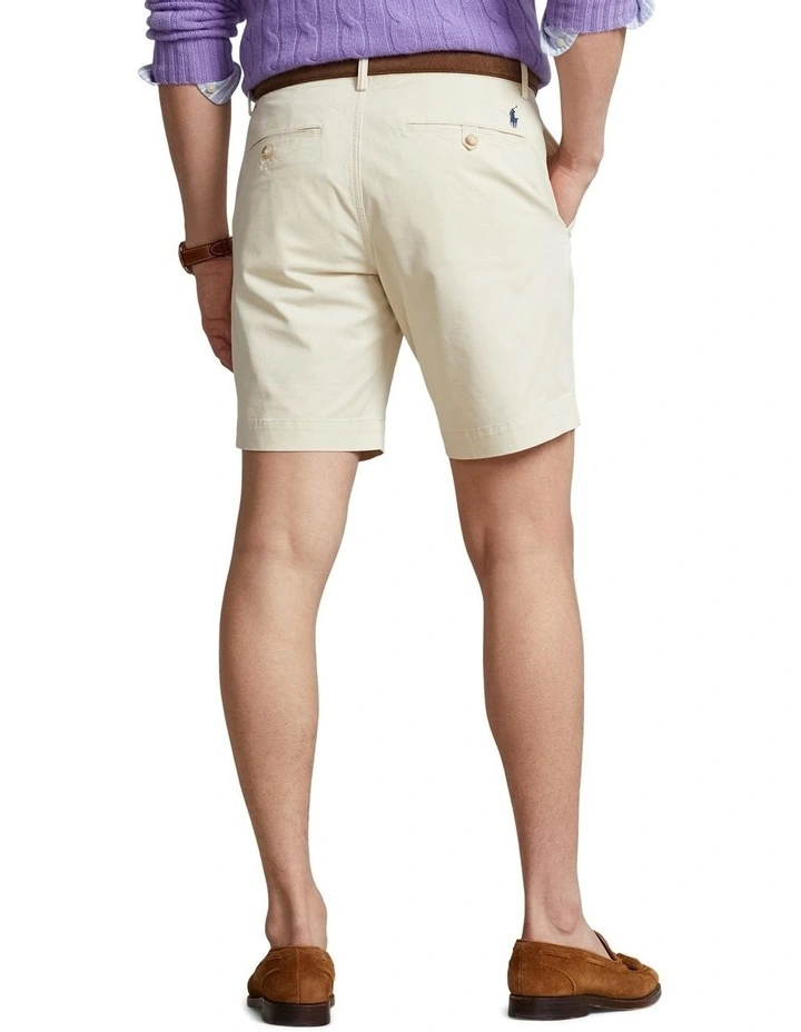 Stretch Straight Fit Chino Short 8-Inch in Natural