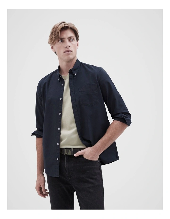 Oxford Regular Fit Shirt in Navy