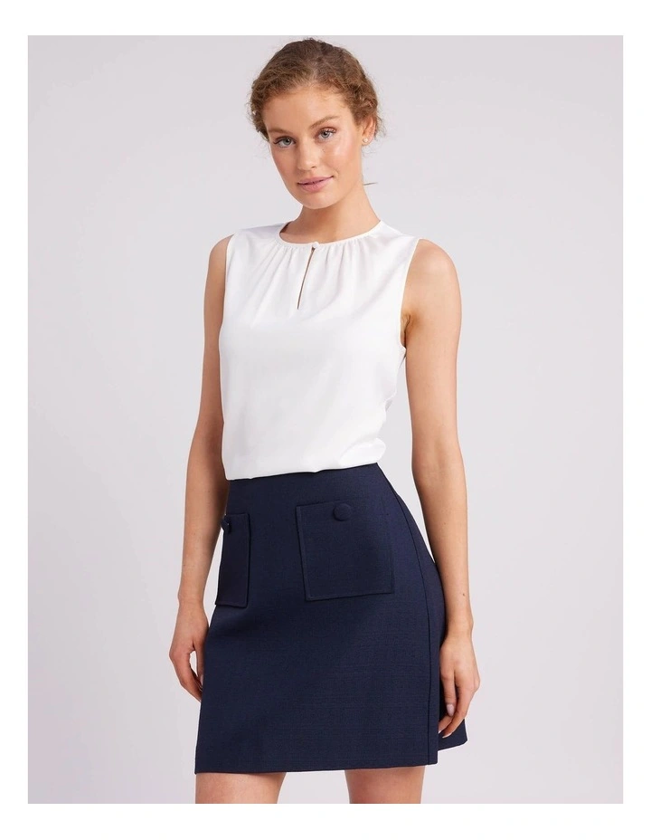 Francesca Top in Ivory