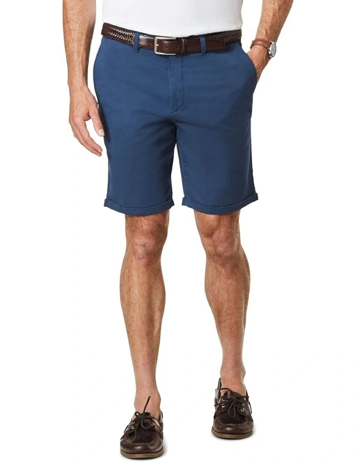 Modern Club Stretch Shorts in Blue