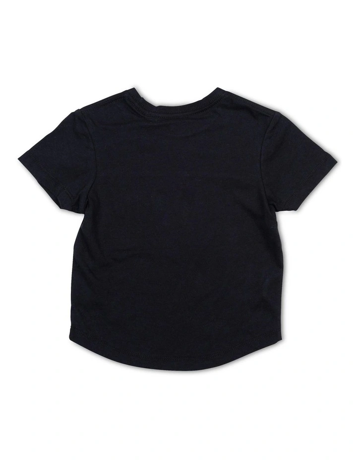 The Nation Tee (0-2 years) in Black