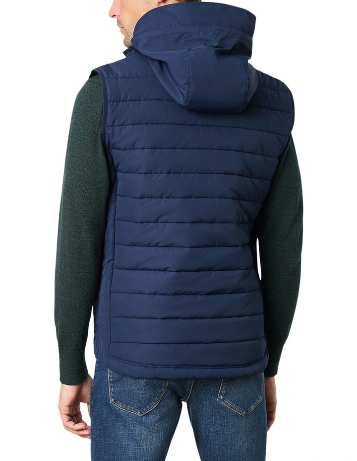Castello Reversible Gilet Jacket in Blue