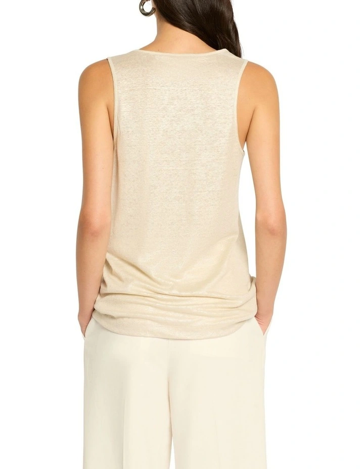 Past Lovers Foil Tank in Silver