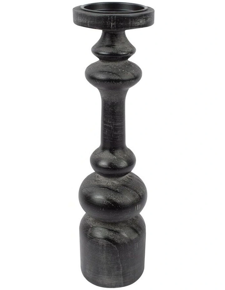 Bold Pillar Candle holder Large 43cm in Black