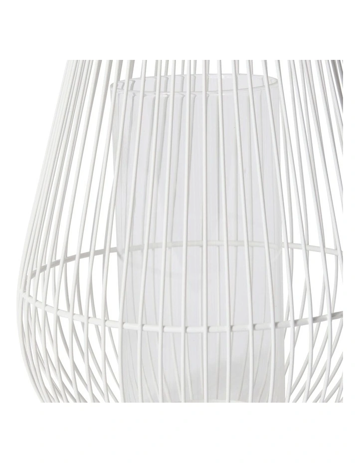 Jimena Lantern 35cm in White