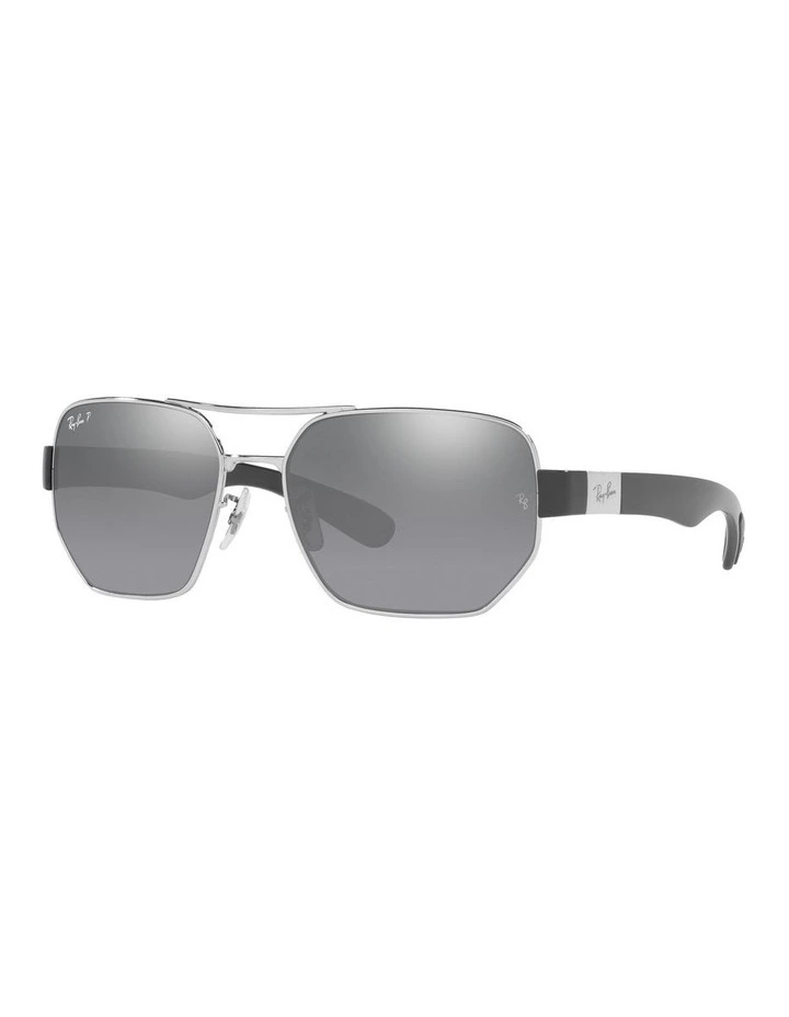 RB3672 Silver Polarised Sunglasses