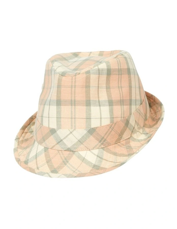 Kahuna Linen Trilby in Pink