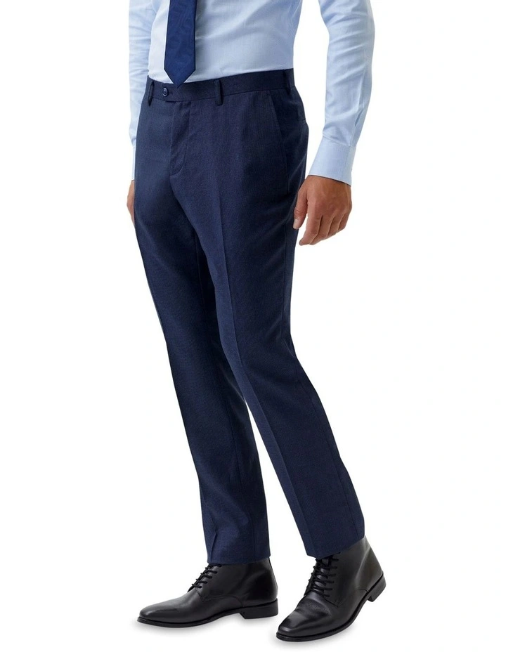 Hopkins Wool Suit Trousers in Navy