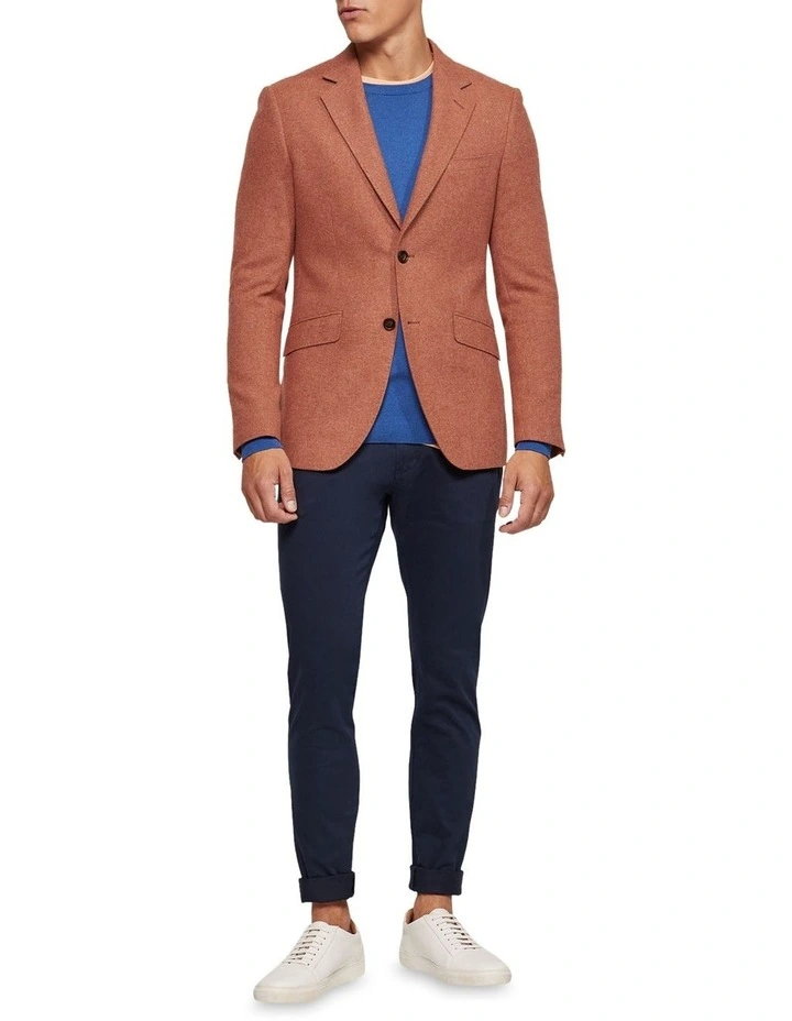 Blake Wool Rich Blazer in Brown