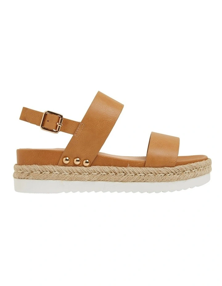Wave Camel Smooth Sandals