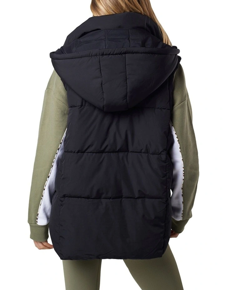 Remi Luxe Puffer Vest in Black
