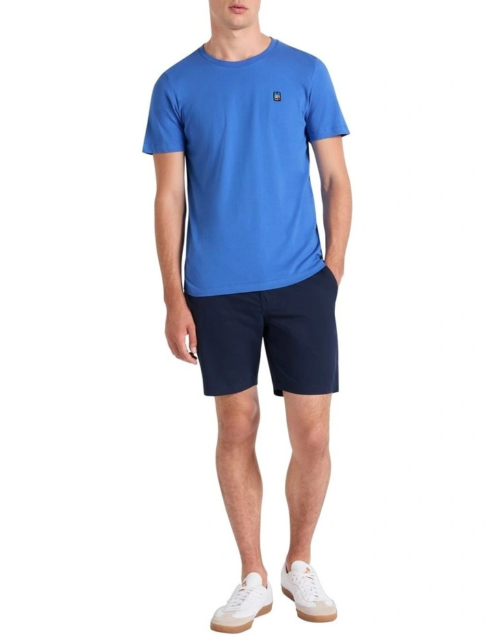 Badge Tee in Azure