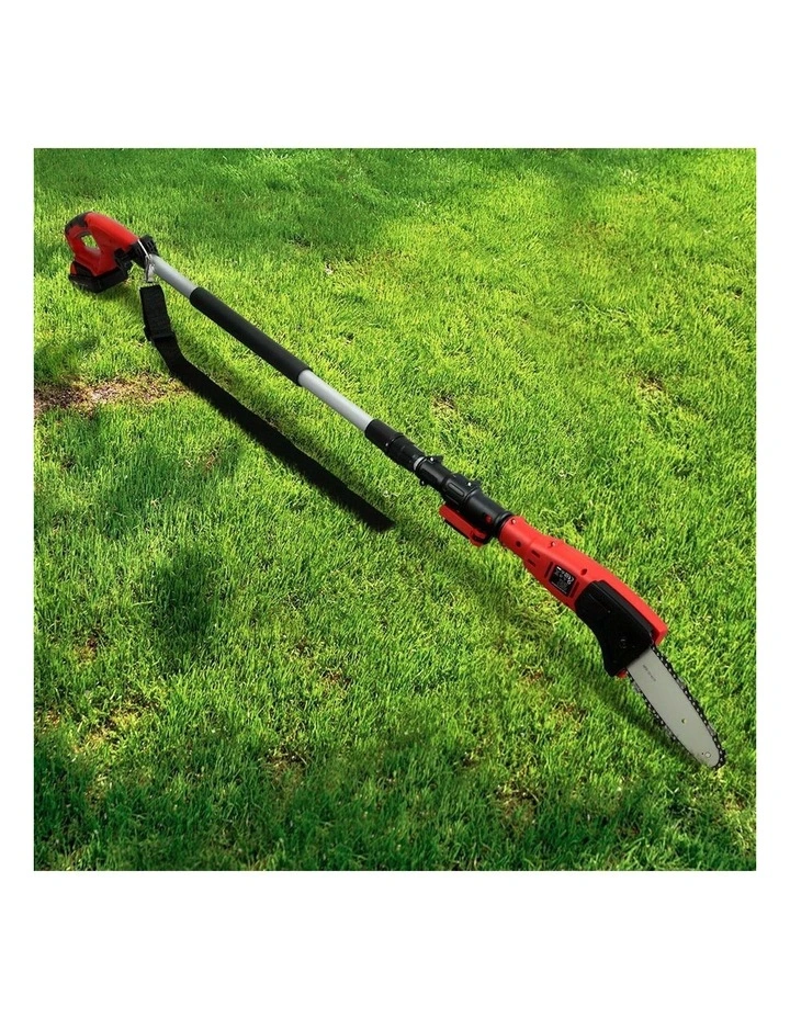 Cordless Pole Chainsaw Electric Saw 20V in Red
