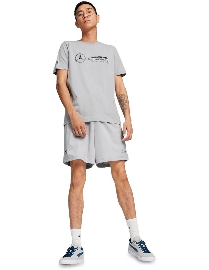 Mercedes AMG Petronas Ess Logo Tee in Silver