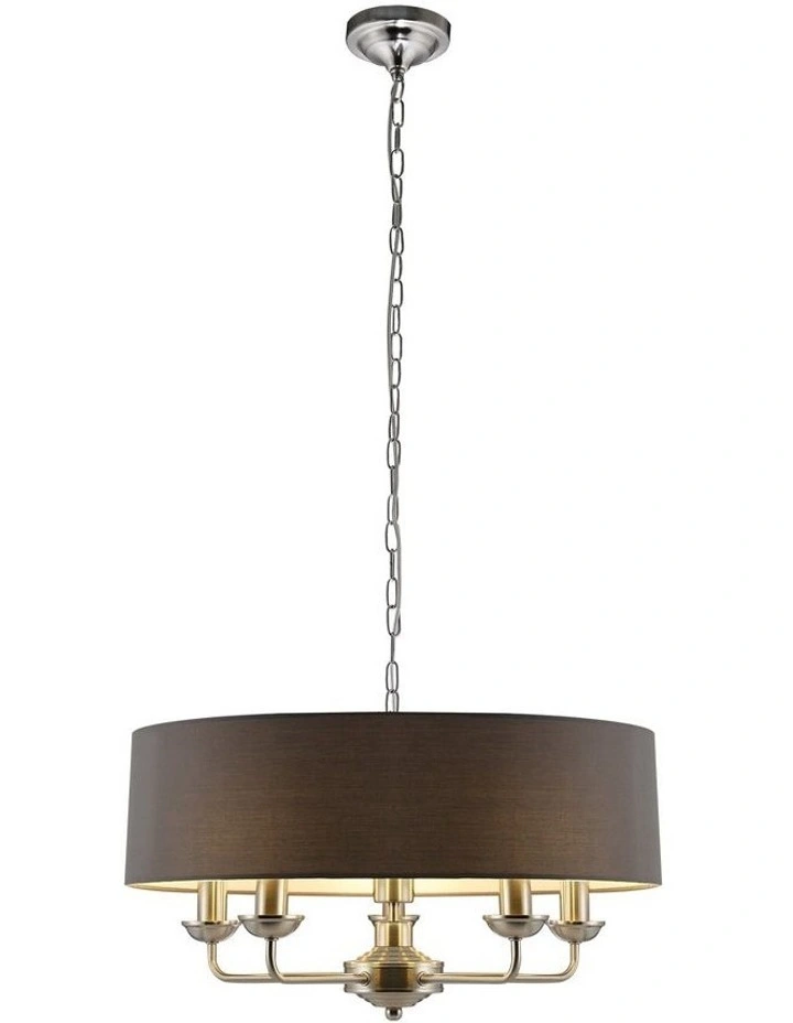 Beata Chandelier Light Large Satin Nickel