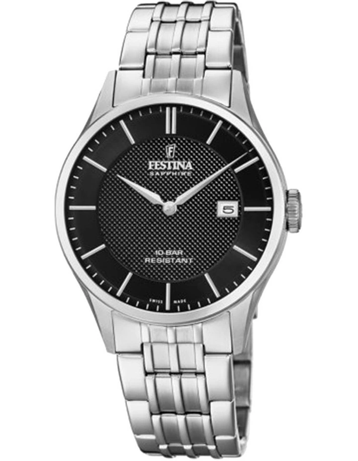 Swiss Stainless Steel Watch in Silver