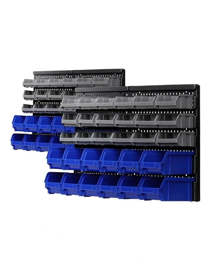 60 Bin Wall Mounted Rack Storage