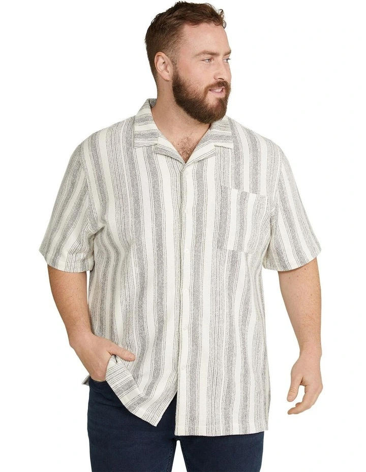 Lucas Knit Relaxed Fit Shirt in Black