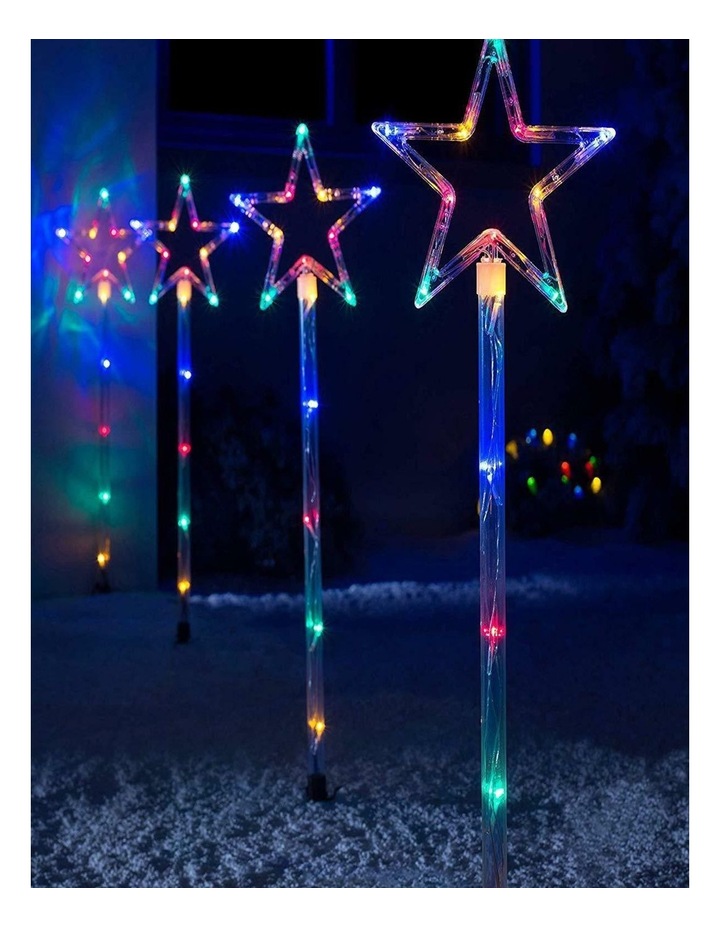 Solar Power LED Star Path Light Set of 4