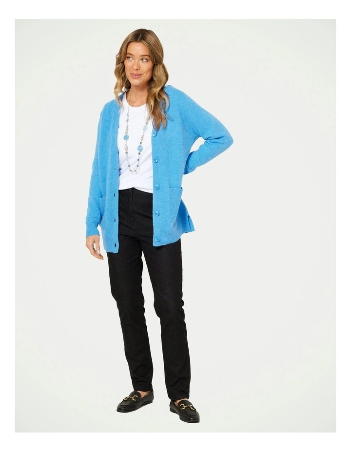 Austin Buttons Cardigan in Blue