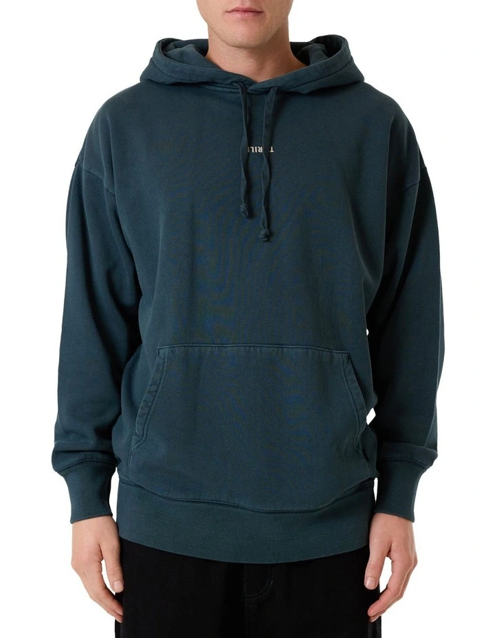 Minimal Slouch Pull On Hood in Petrol